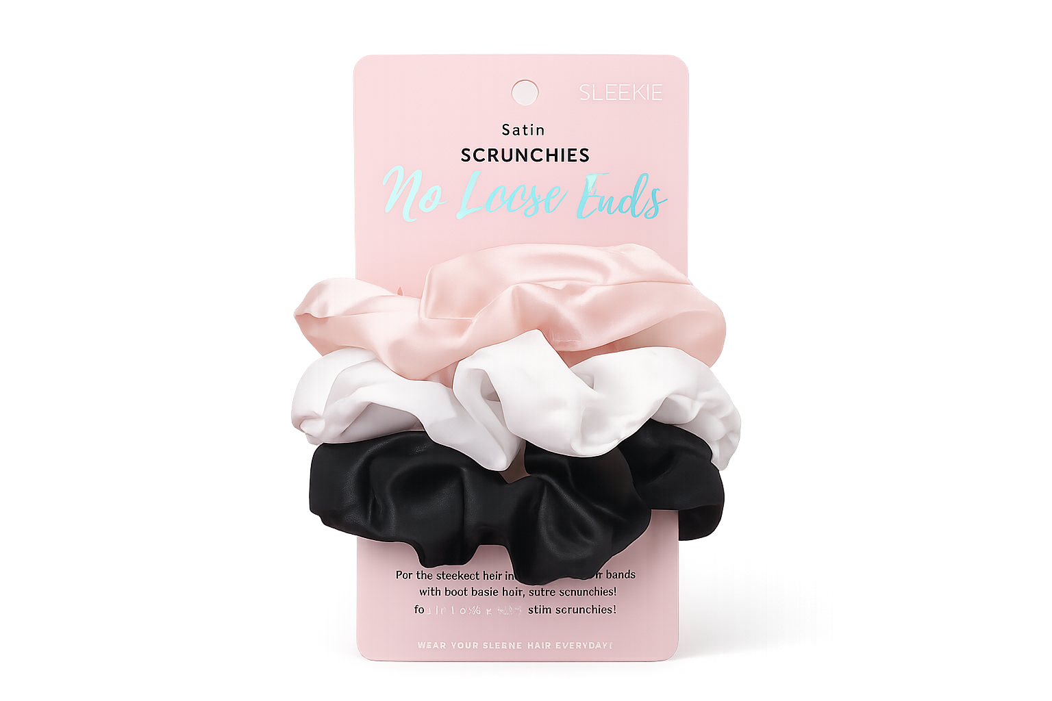 Satin Silk Scrunchies - No Loose Ends