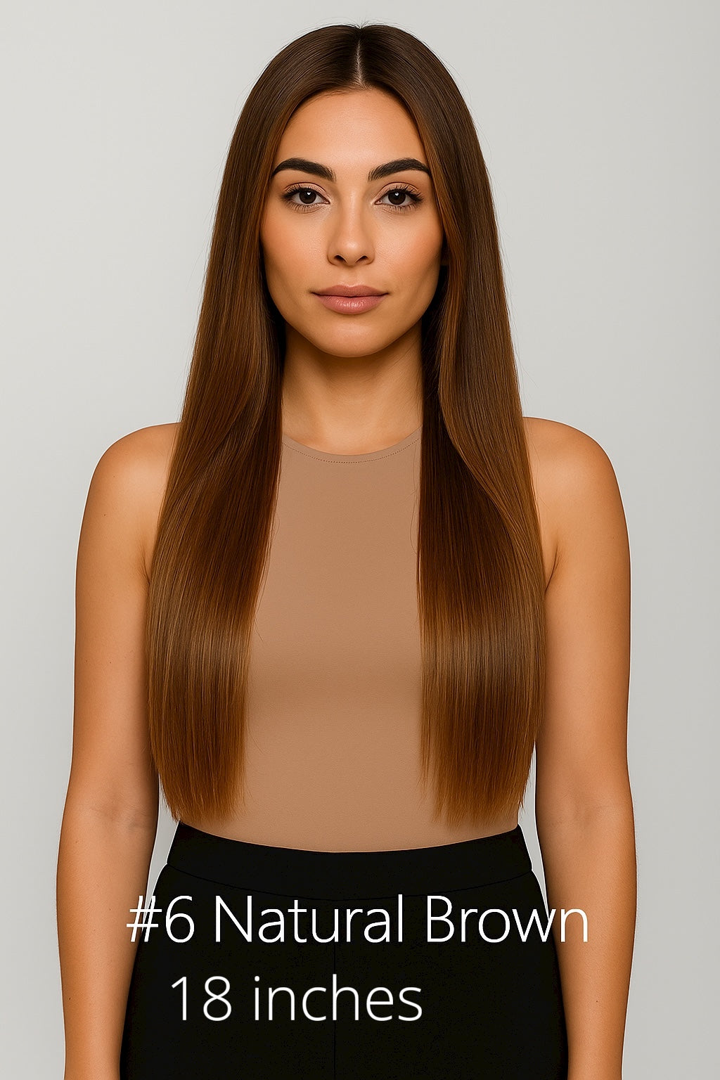 Halo Hair Extentions -18''/ 20'' - #6 Natural Brown