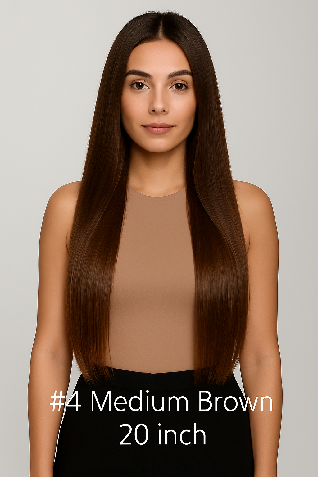 Halo Hair Extentions -18''/ 20'' - #4 Medium Brown