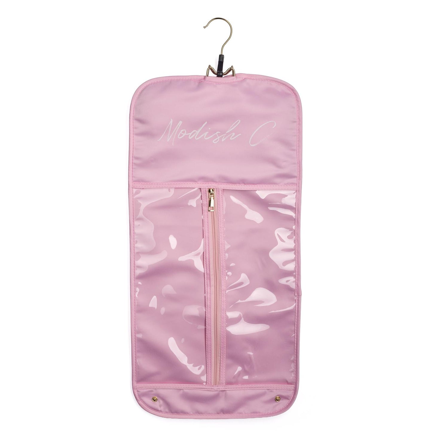 SATIN PINK HAIR EXTENSION CASE SET