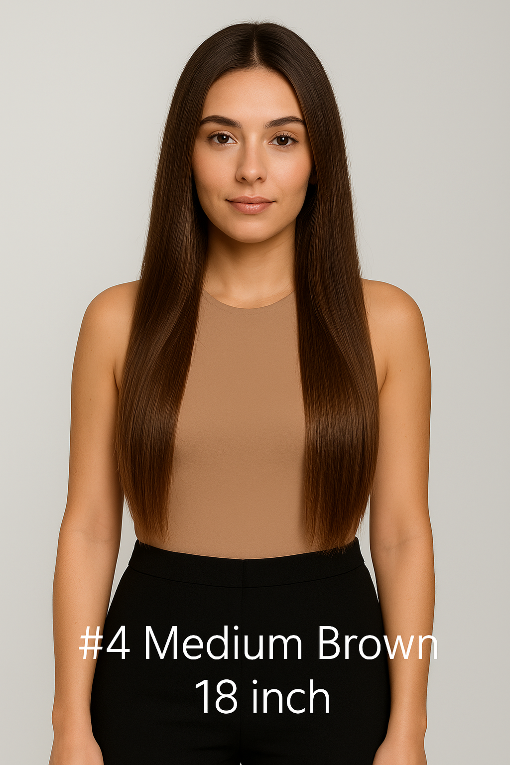 Halo Hair Extentions -18''/ 20'' - #4 Medium Brown