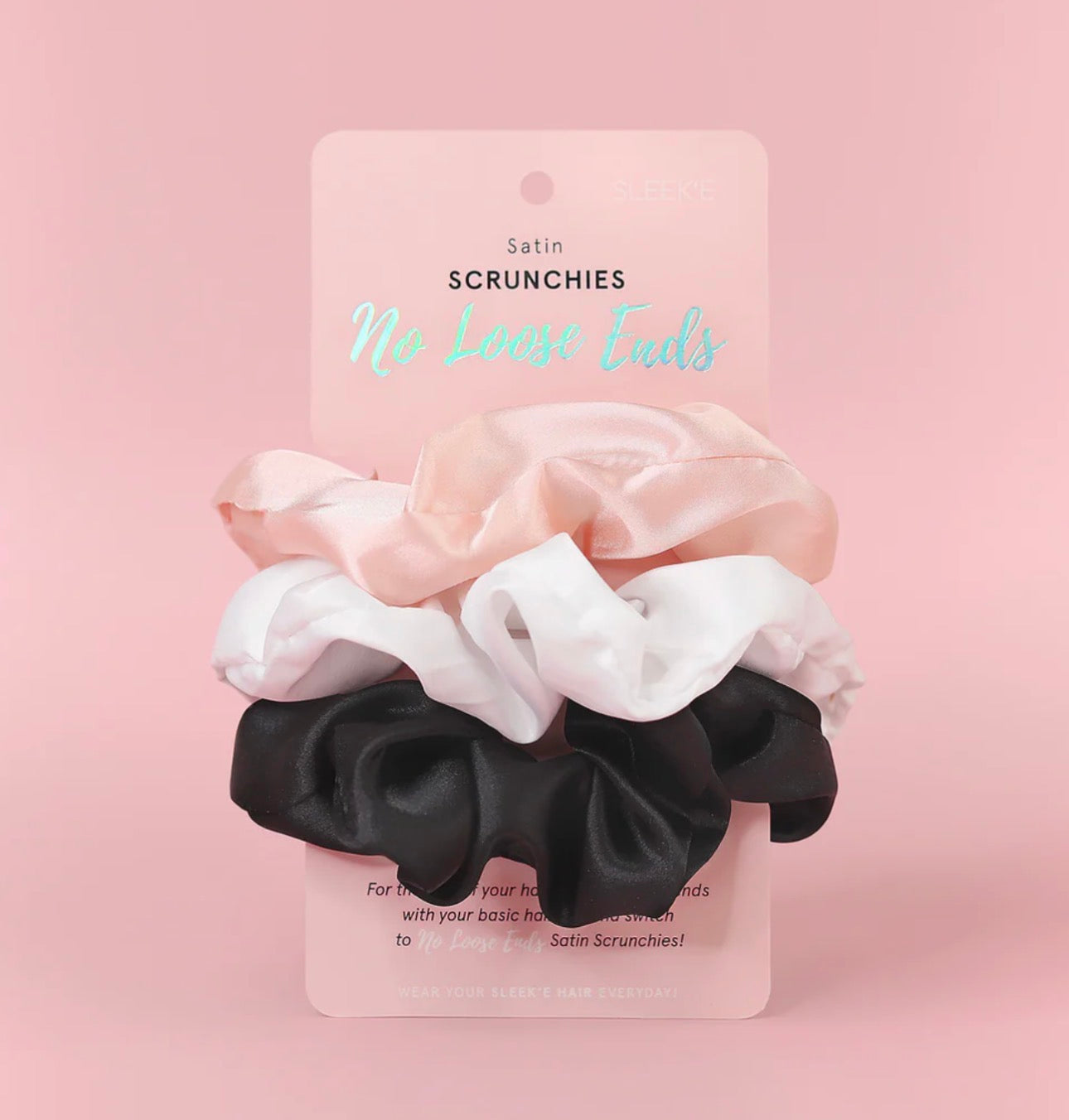 Satin Silk Scrunchies - No Loose Ends