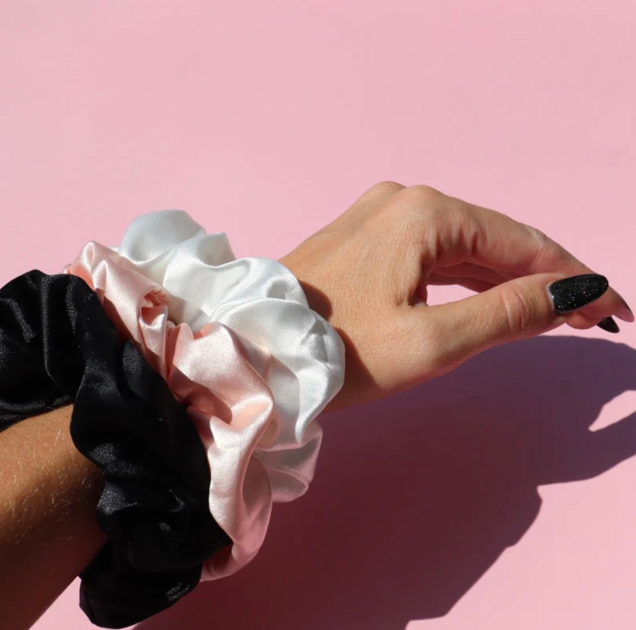 Satin Silk Scrunchies - No Loose Ends