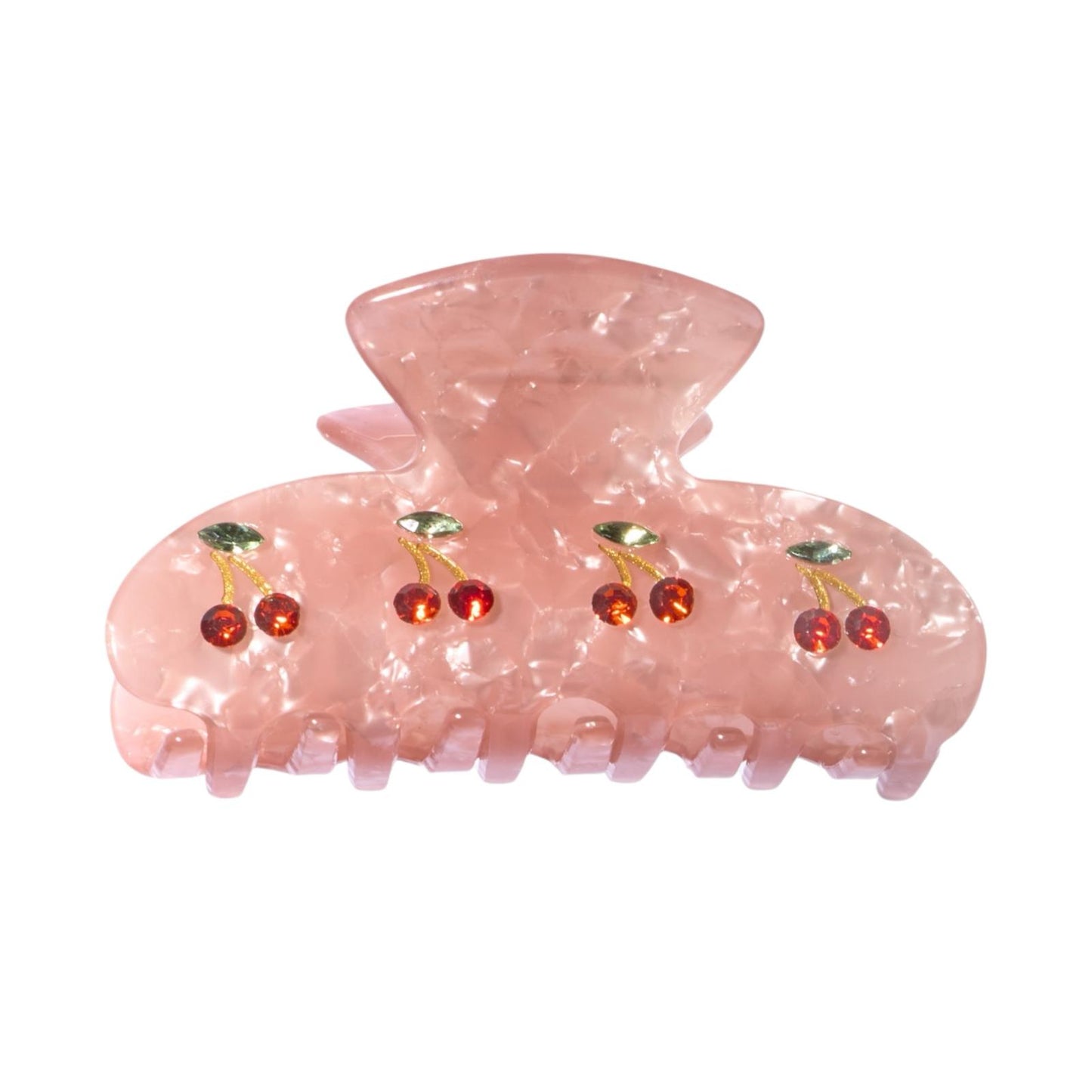 PINK MARBLE CHERRY CLIP